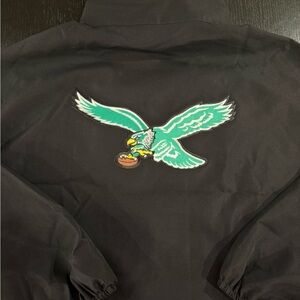 Black Jacket with Eagle logo on the back & love logo on the front